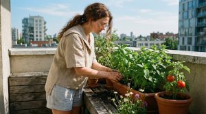 huerto en balcon terraza